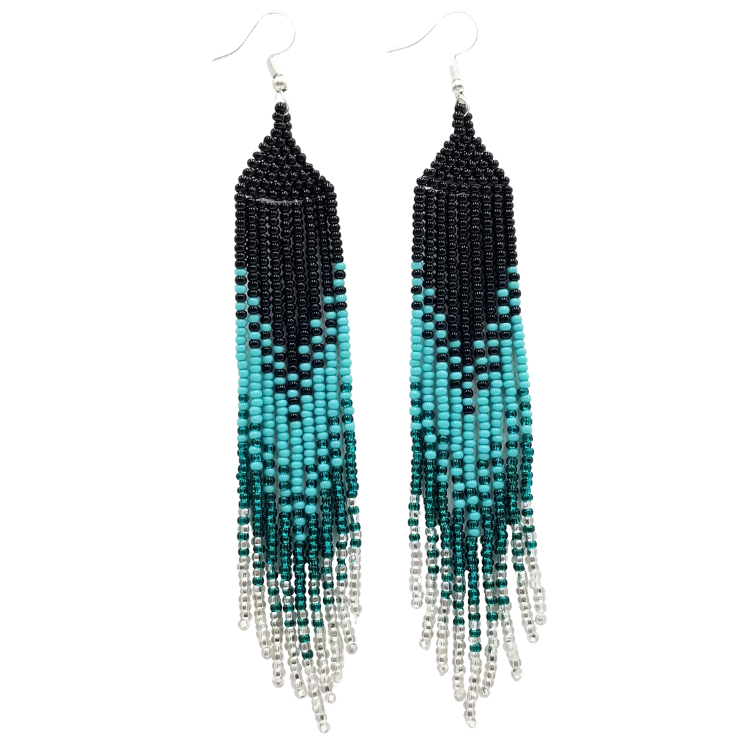 Tribal Roots Ombre Finge Earrings