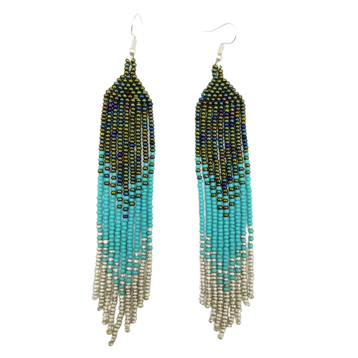 Tribal Roots Ombre Finge Earrings