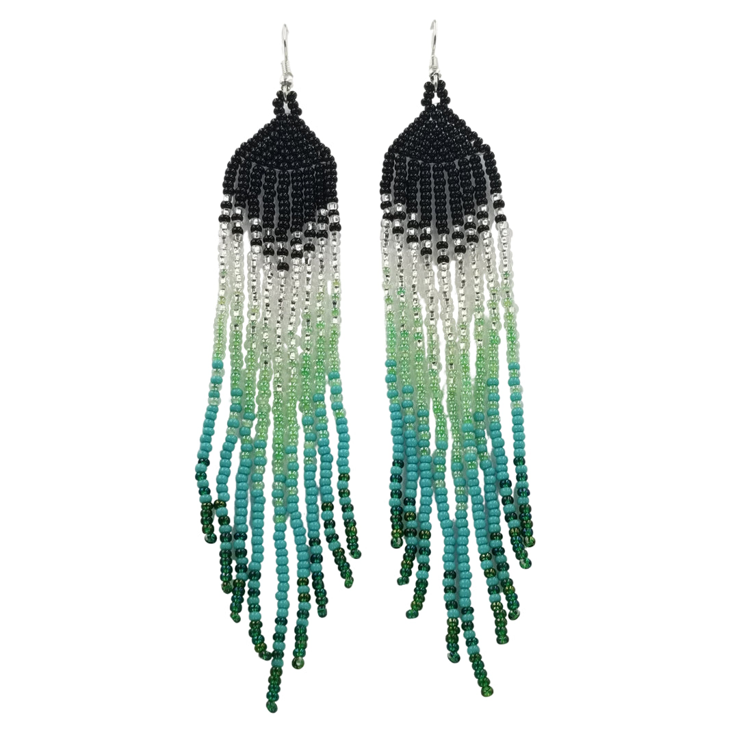 Tribal Roots Ombre Finge Earrings