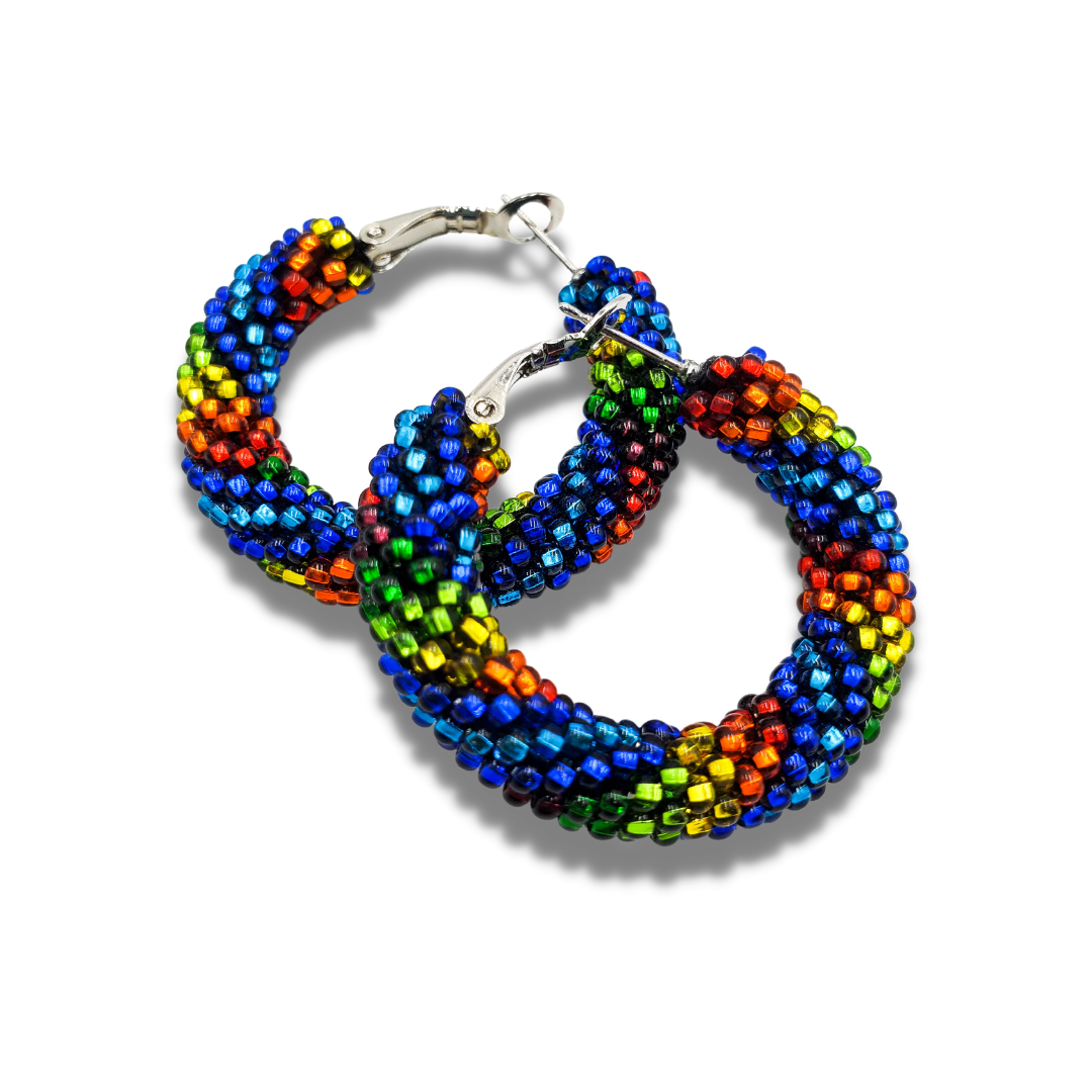 Tribal Roots Small Crochet Hoops