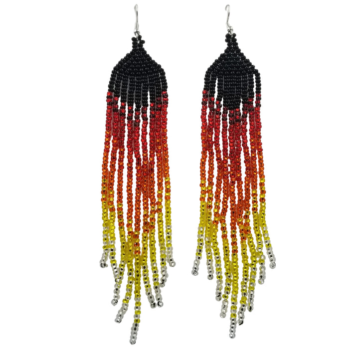 Tribal Roots Ombre Finge Earrings