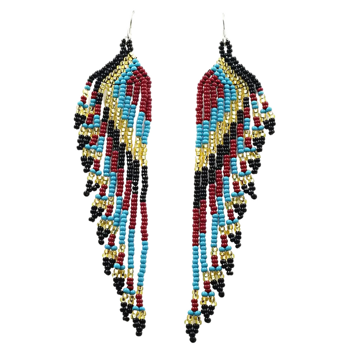 Tribal Roots Cascade Fringe Earrings