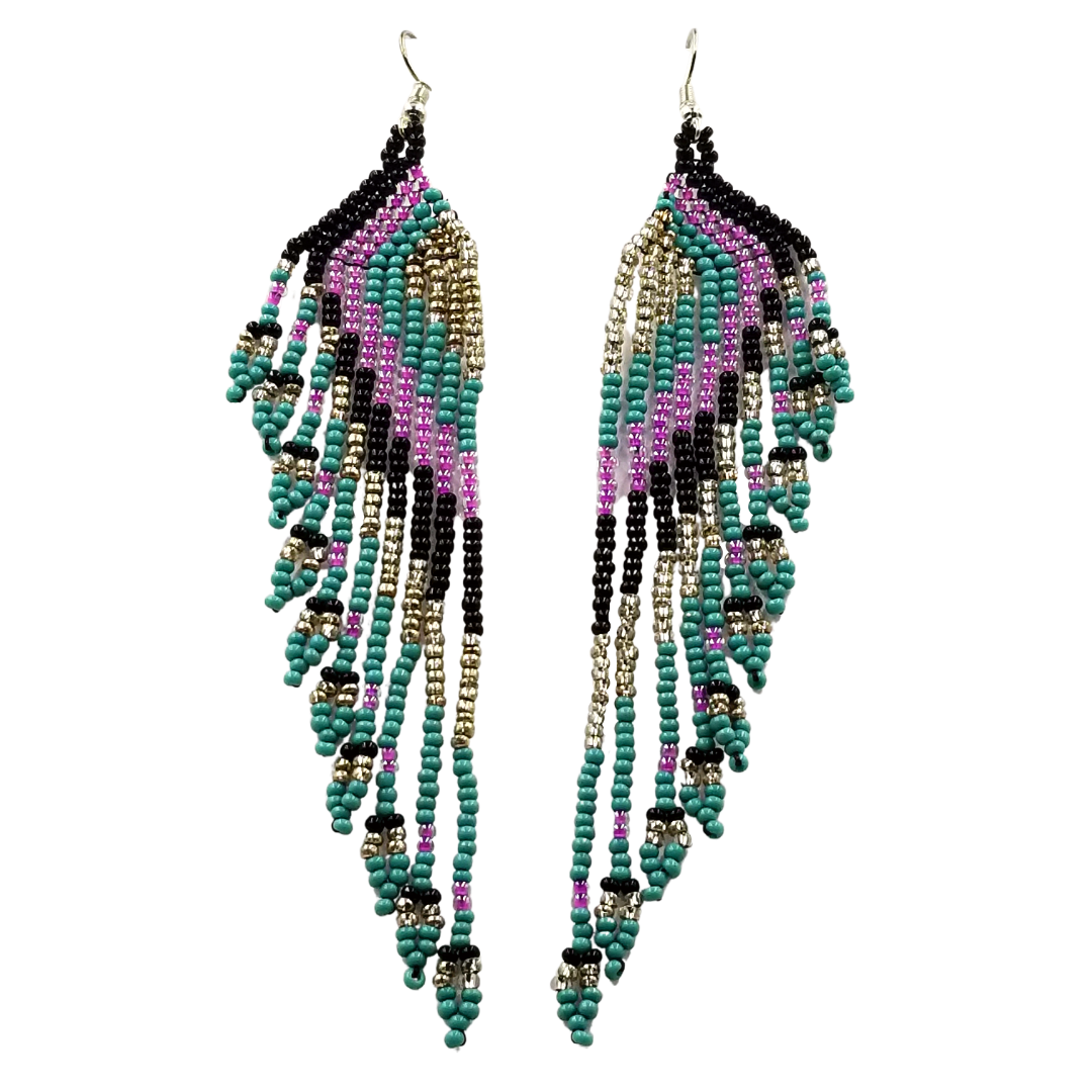 Tribal Roots Cascade Fringe Earrings