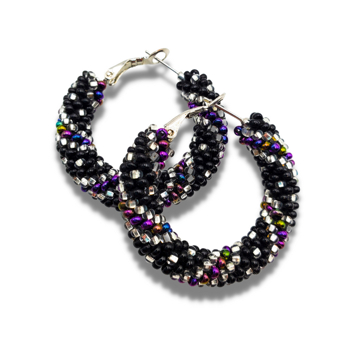 Tribal Roots Small Crochet Hoops