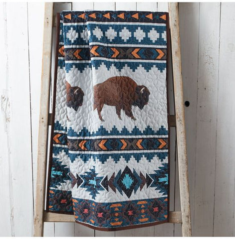 LL Home Quilted Buffalo Throw
