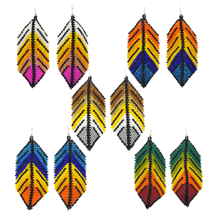 Tribal Roots XL Feather Earrings