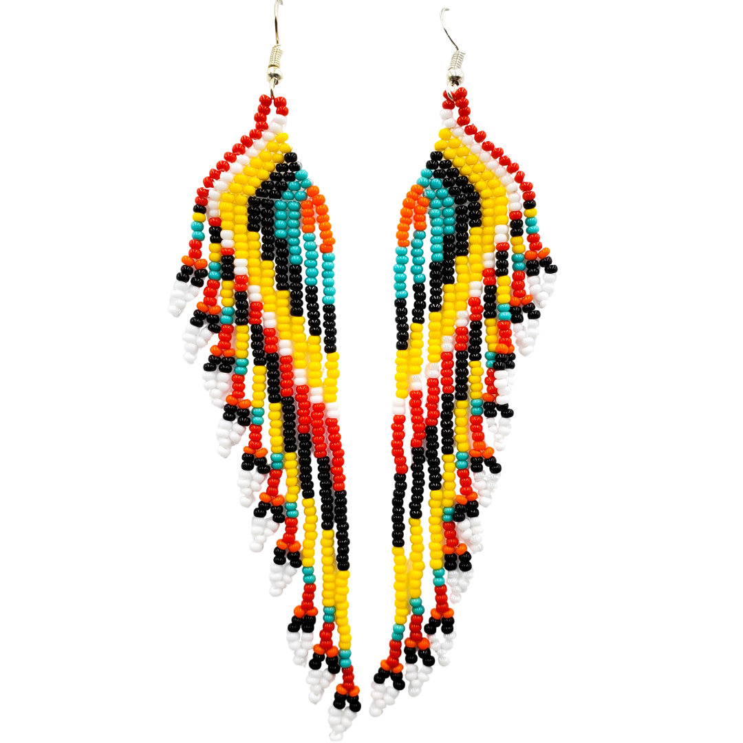 Tribal Roots Cascade Fringe Earrings