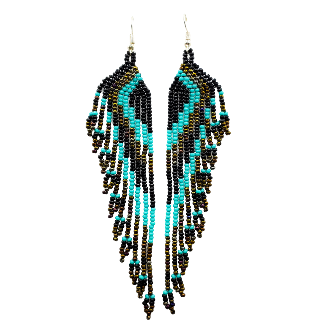 Tribal Roots Cascade Fringe Earrings