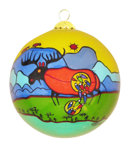 Oscardo "Giant Moose" Glass Ornament