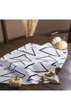 Indigo Arrows Asin Tea Towel White Linen
