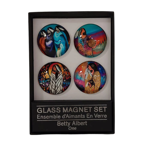 CAP Betty Albert Glass Magnet Set