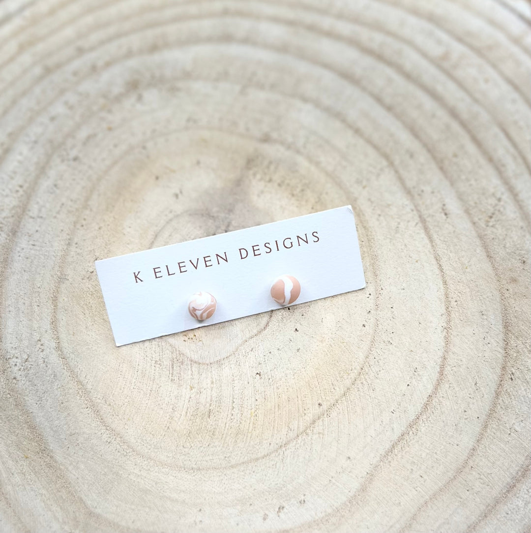 "Swirl Studs" by K Eleven Designs