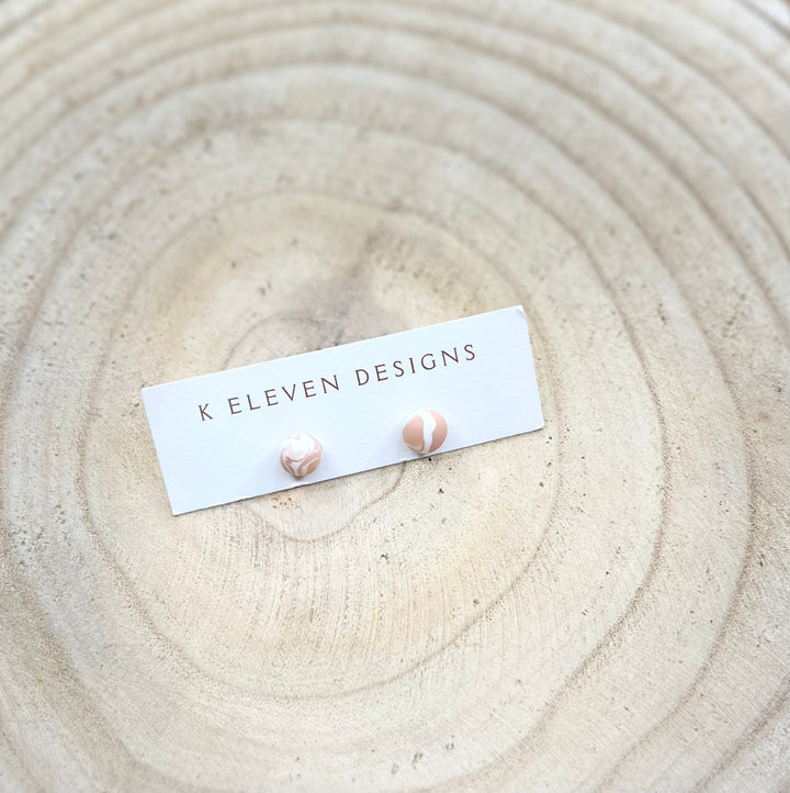 "Swirl Studs" by K Eleven Designs