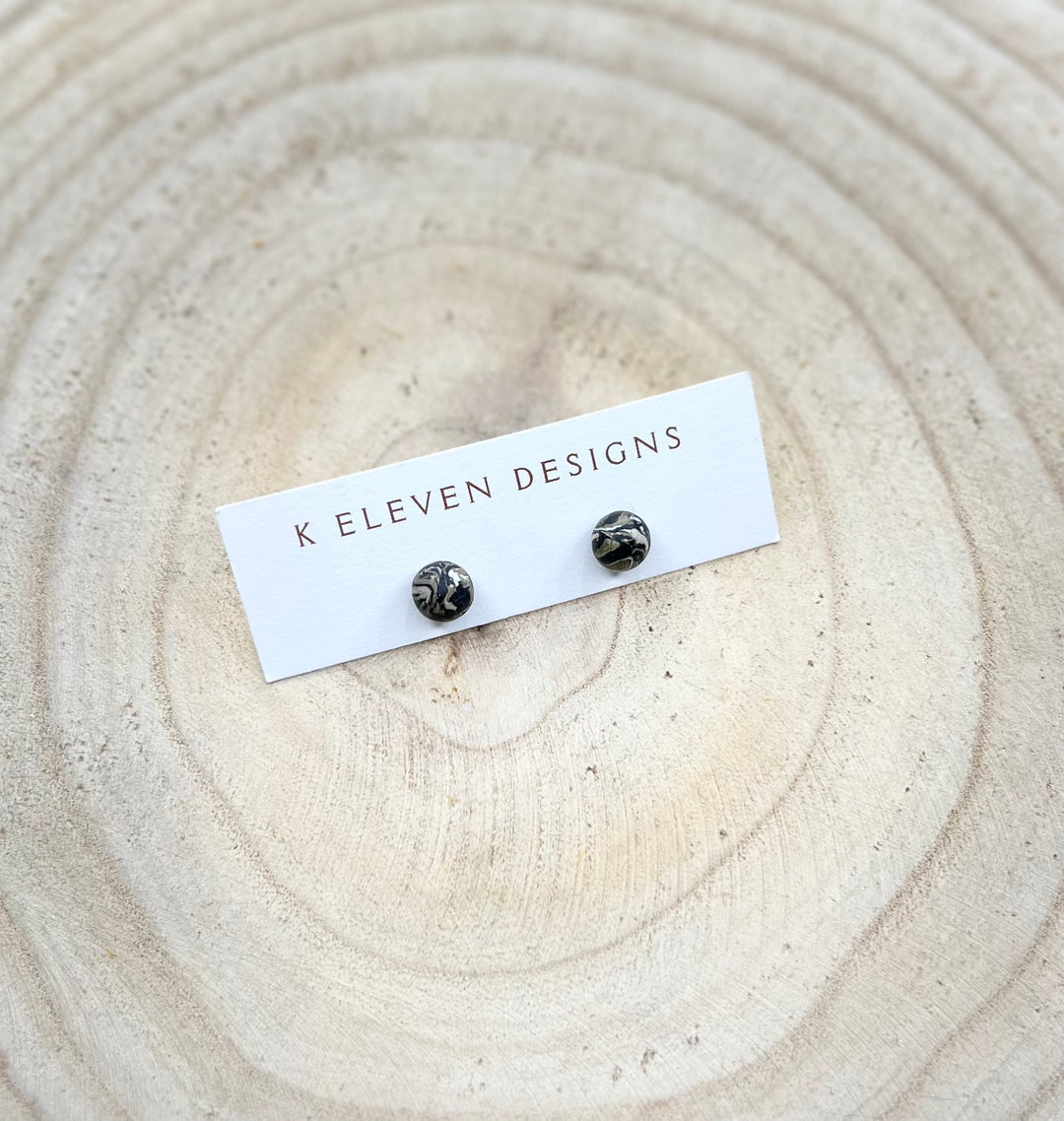 "Swirl Studs" by K Eleven Designs