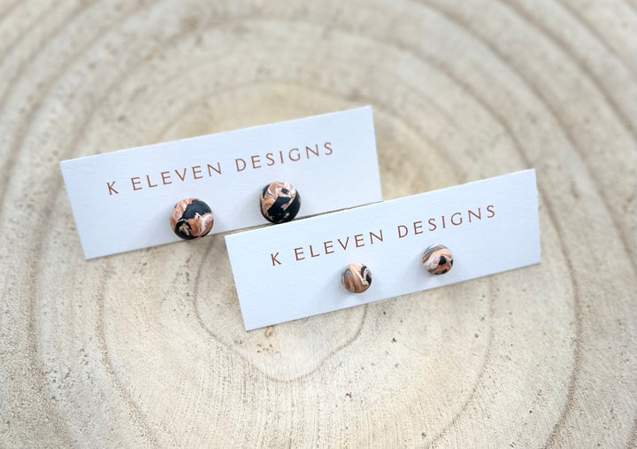 "Swirl Studs" by K Eleven Designs