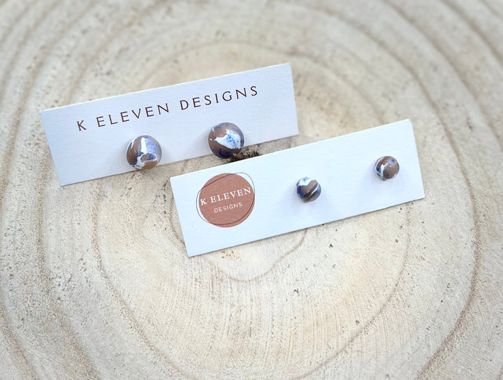 "Swirl Studs" by K Eleven Designs