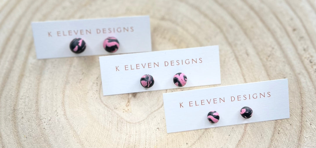 "Swirl Studs" by K Eleven Designs