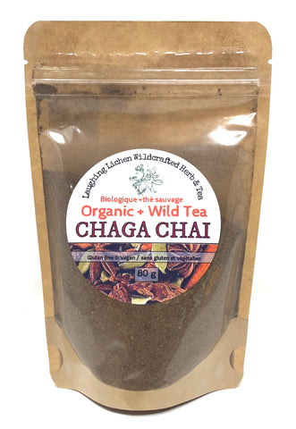 Organic+Wild Tea Chaga Chai By Laughing Lichen Wildcrafted Herb & Tea