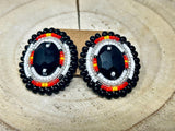 Larissa M Medium Beaded Black Earring Collection