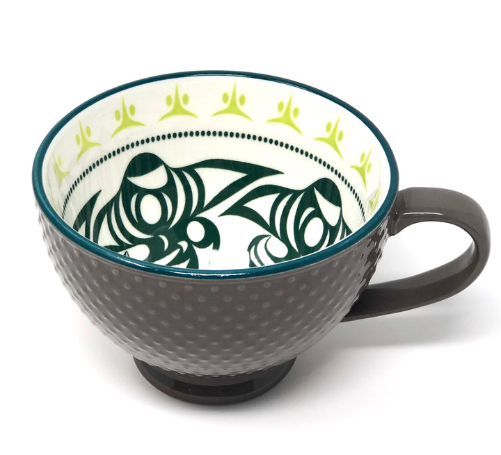 Native Northwest Porcelain Art Cup