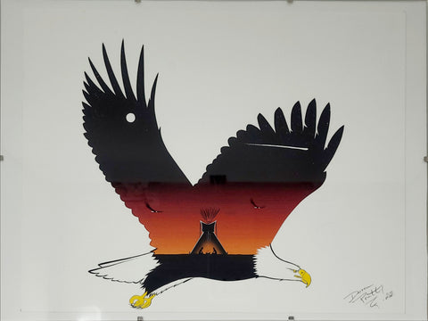 Darren Pratt Large Eagle Painting
