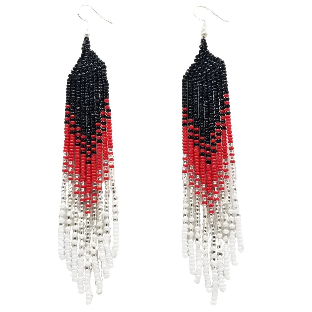 Tribal Roots Ombre Finge Earrings