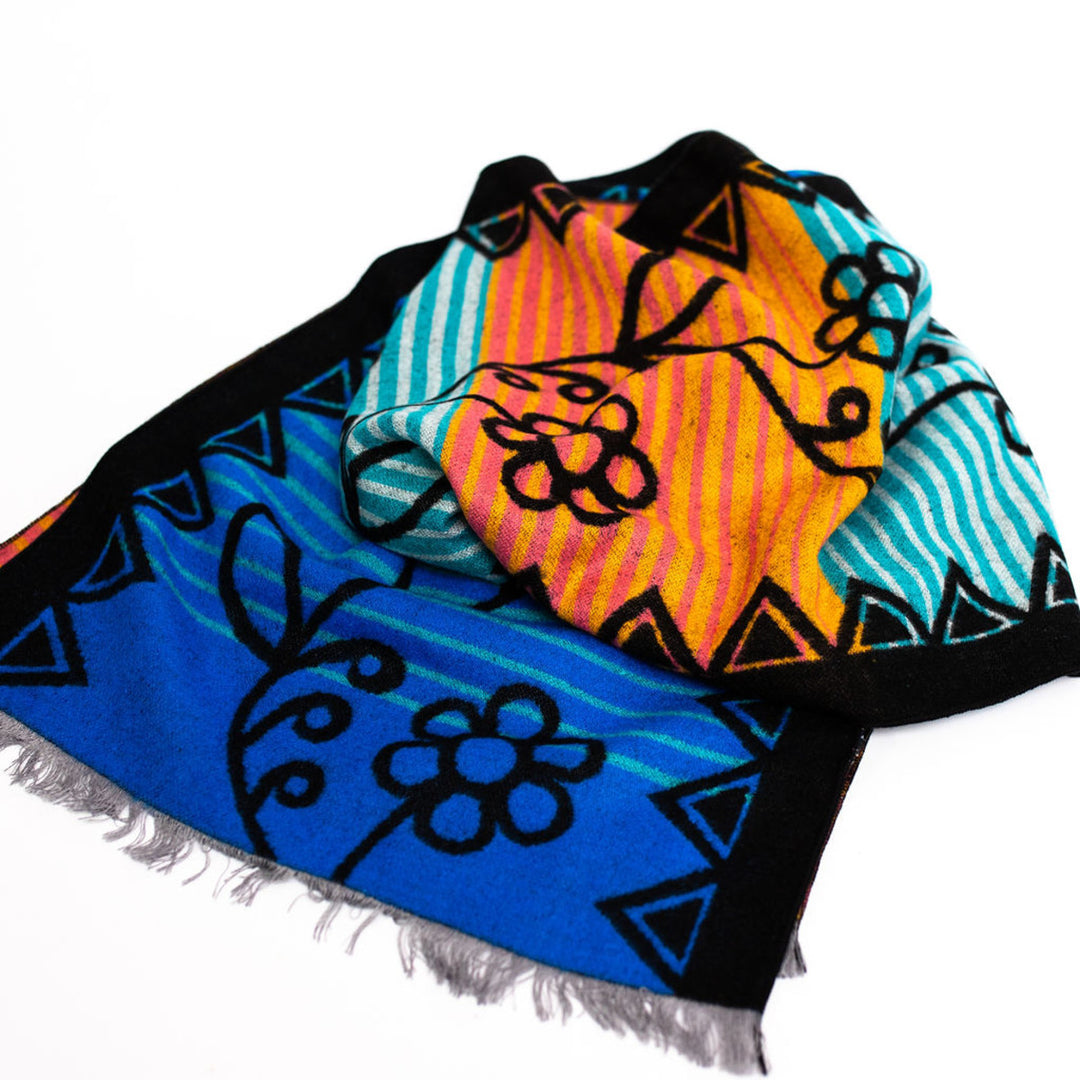 Native Northwest Brushed Silk Scarf - Mother Earth