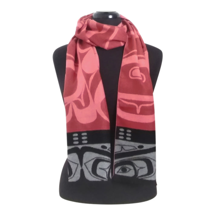 Native Northwest Brushed Silk Scarf - Raven Box