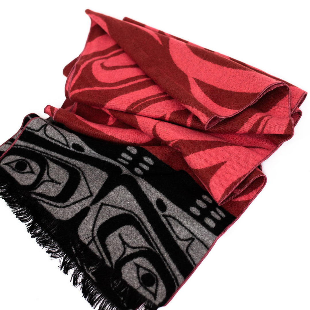 Native Northwest Brushed Silk Scarf - Raven Box