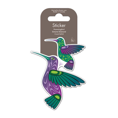 Native Northwest Hummingbird Sticker