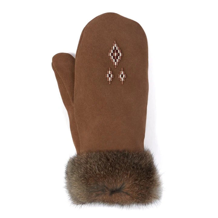 Manitobah Fur Trimmed Mitts