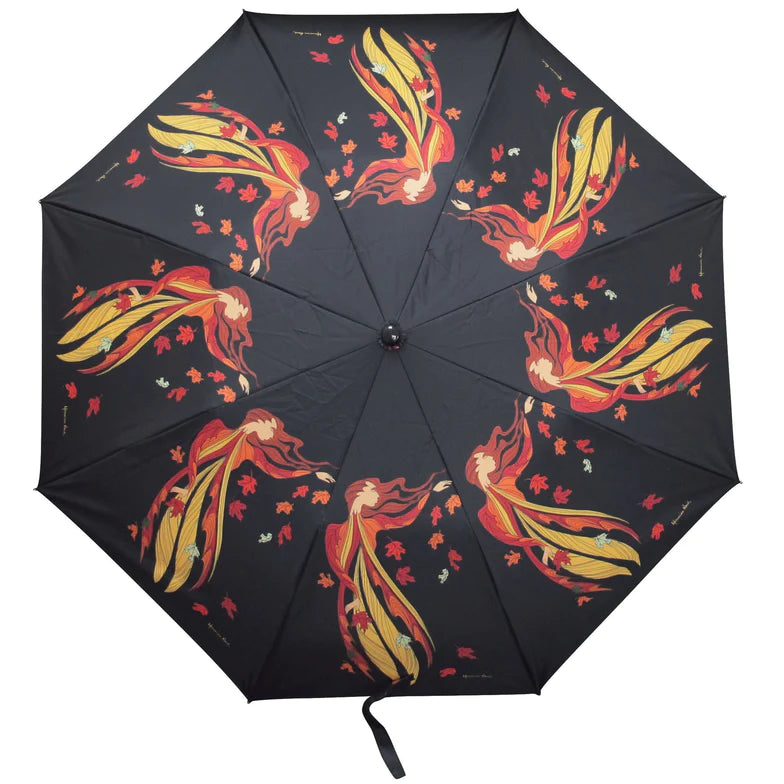 Oscardo Maxine Noel Leaf Dancer Artist Collapsible Umbrella