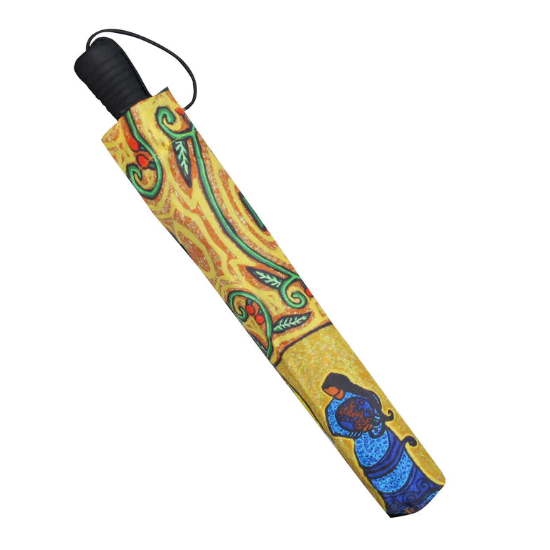 Oscardo Leah Dorion Strong Earth Woman Artist Collapsible Umbrella