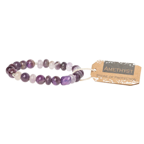 Scout Amethyst Stone Bracelet - Stone of Protection