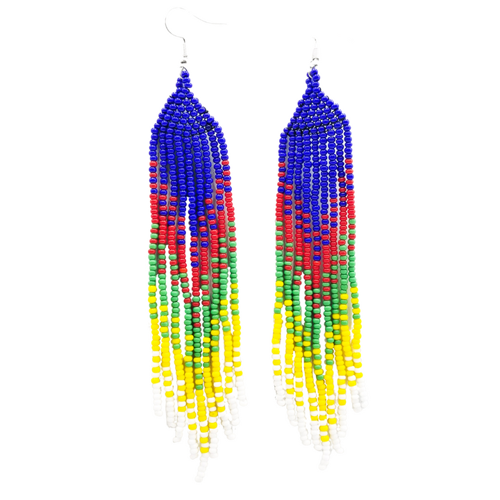 Tribal Roots Ombre Finge Earrings