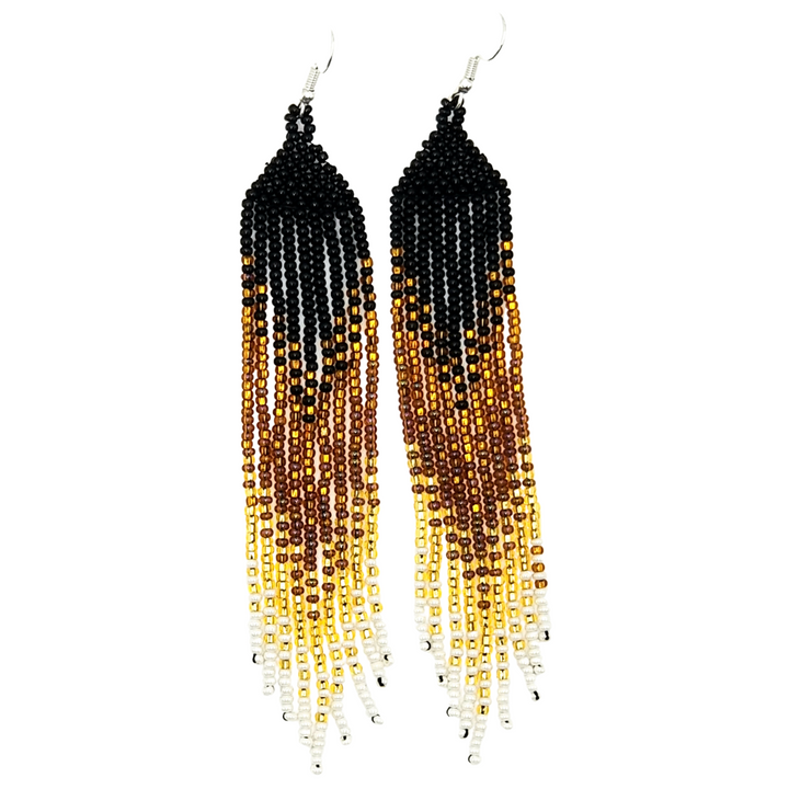 Tribal Roots Ombre Finge Earrings