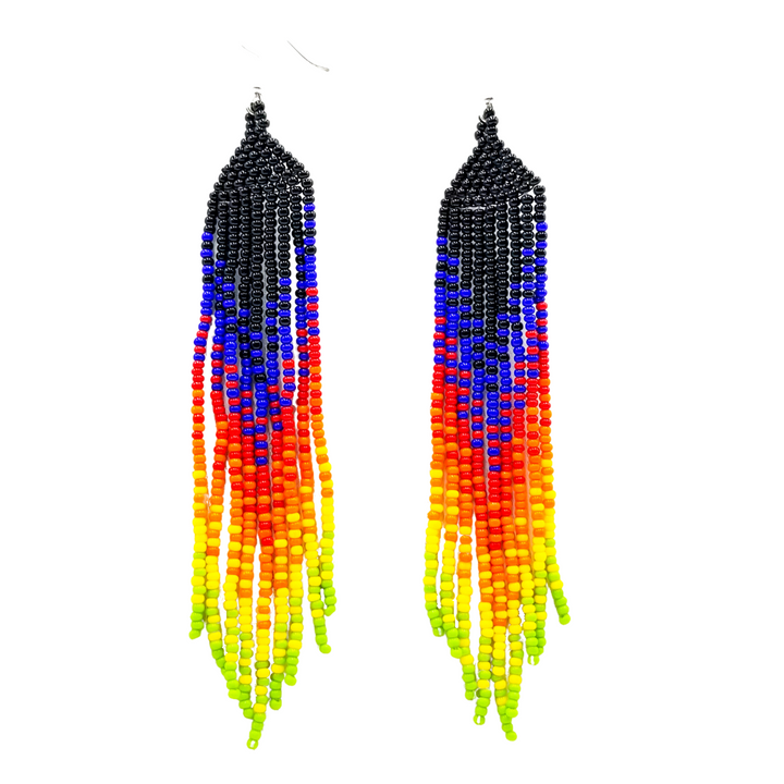 Tribal Roots Ombre Finge Earrings