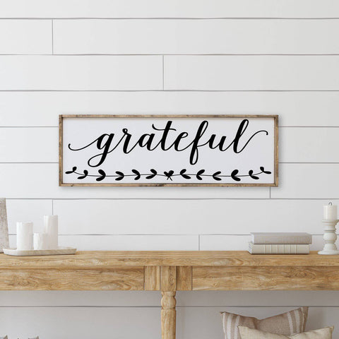 "Grateful" Wood Sign by william rae designs