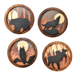 Nature's Expression's Wood Silhouette Magnets