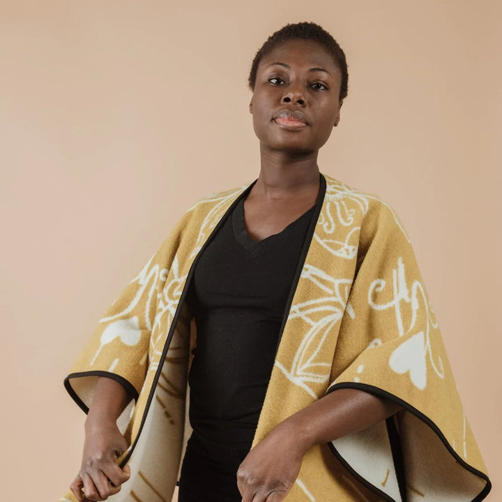 MINI TIPI Miel Reversible Eco-Friendly Shawl