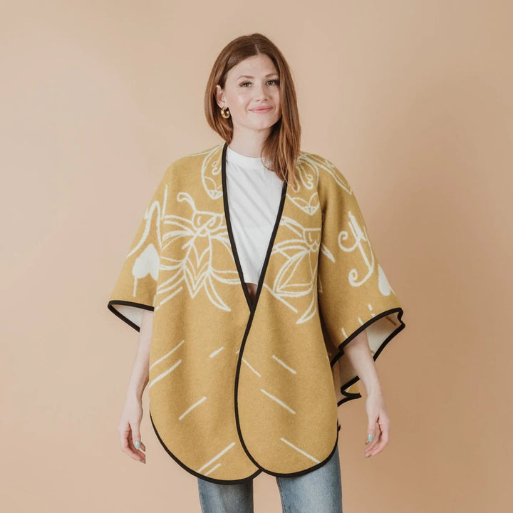 MINI TIPI Miel Reversible Eco-Friendly Shawl