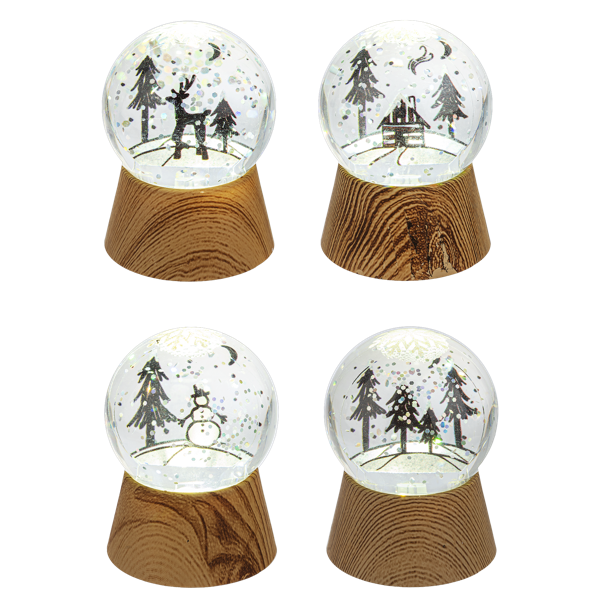 GANZ LED Light Up Mini Snowglobes