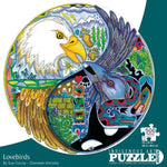 CAP Lovebirds 500 Piece Round Puzzle