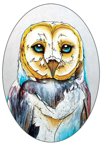 CAP Barn Owl Art Sticker