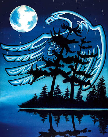 Cap "Blue Moon" Limited Edition Signed Printed Canvas
