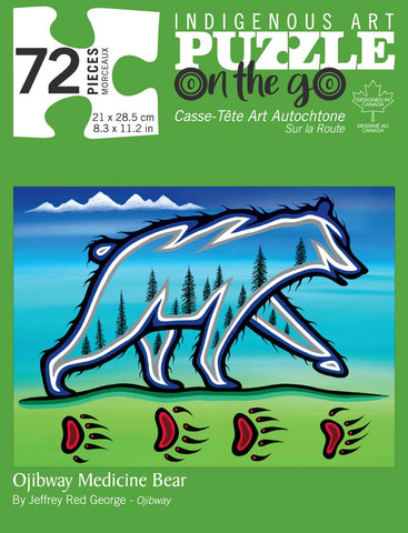 CAP Ojibway Medicine Bear 72 Piece On-The-Go Puzzle
