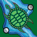 CAP Turtle Moon Art Magnet