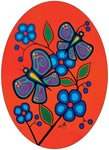 CAP Butterflies and Flowers Sticker