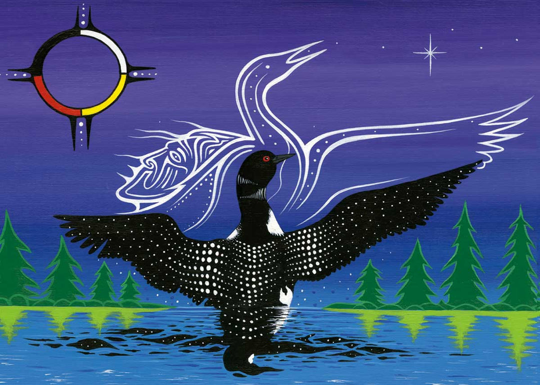 CAP Dancing Loon Art Magnet