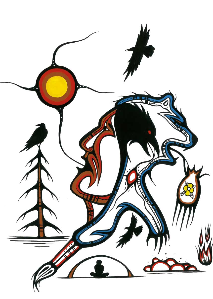 CAP Medicine Crow Art Card